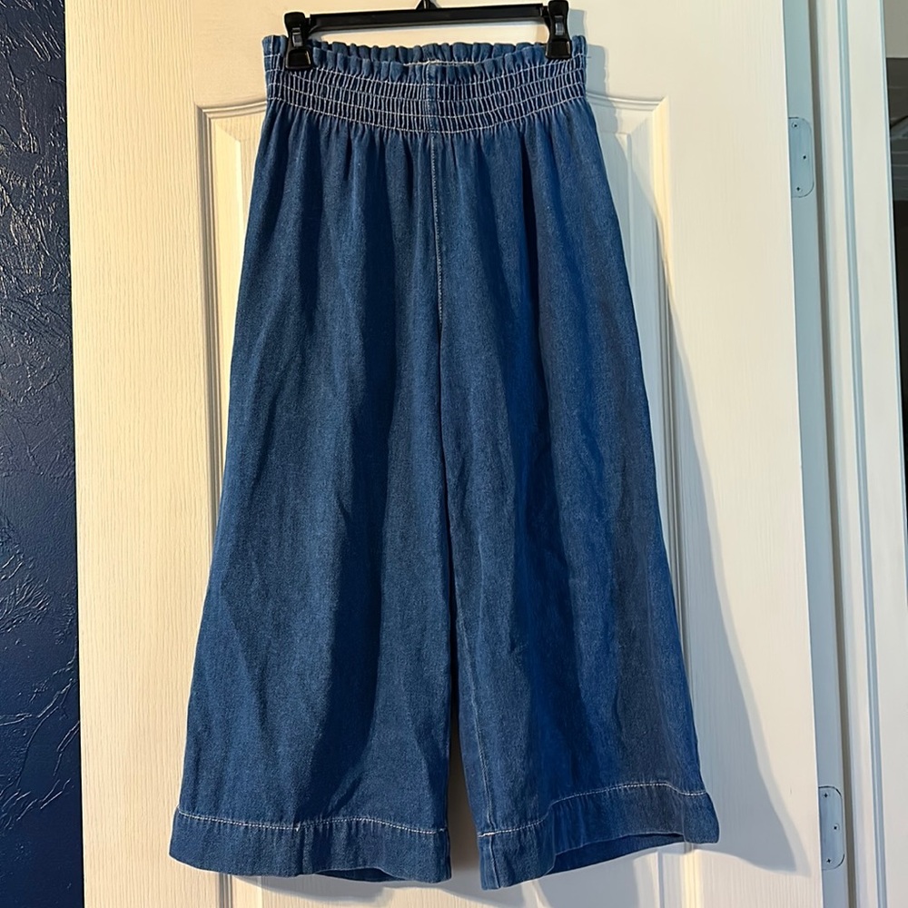 bershka wide leg soft denim